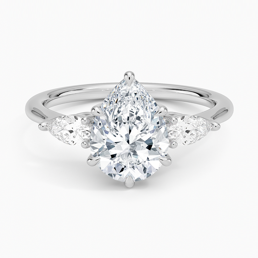 Pear Diamond Trilogy Ring
