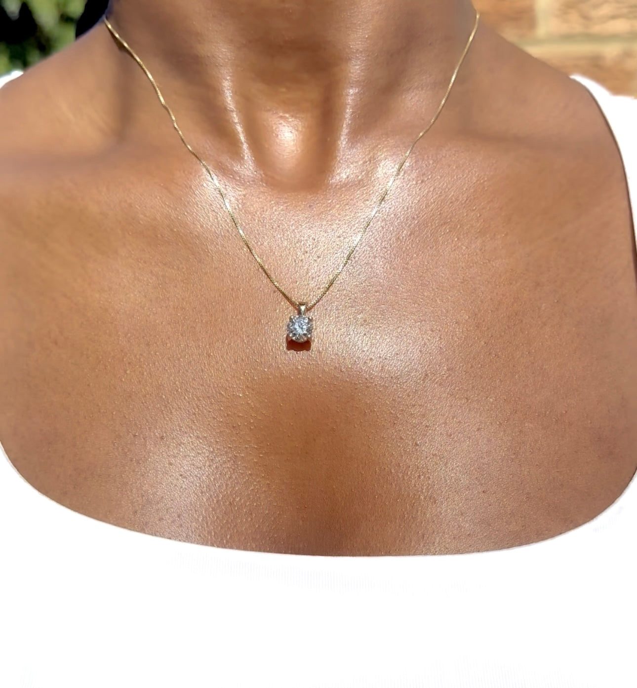 Solitaire Diamond Pendant