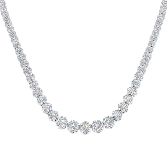 Cluster Diamond Necklace