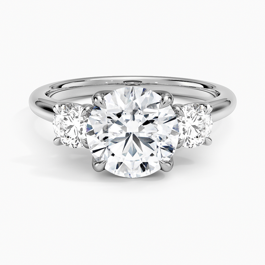 Round Diamond Trilogy Ring