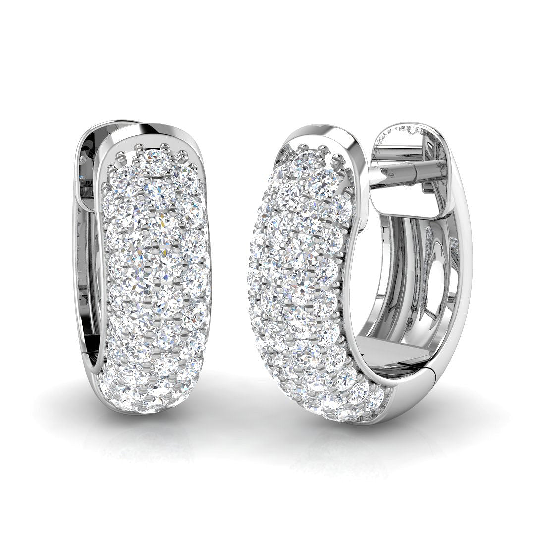 Pavé Hoop Earrings