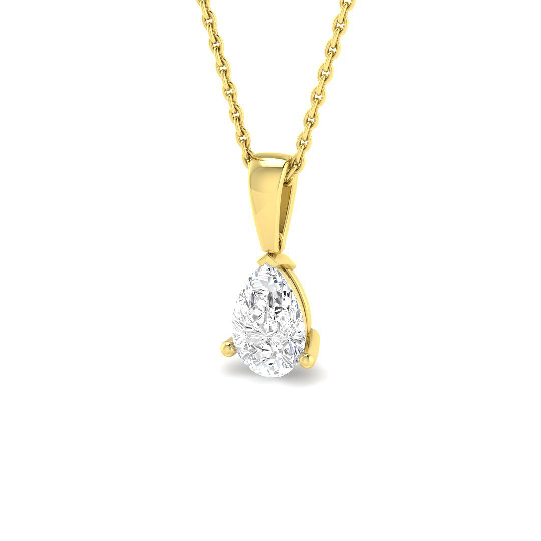 Pear Diamond Pendant
