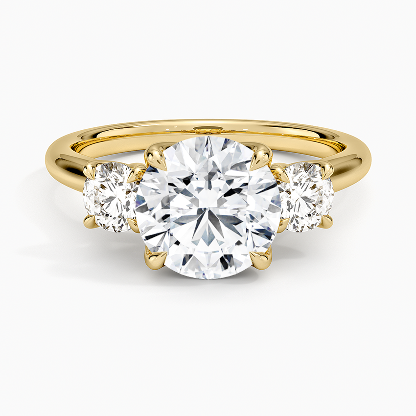 Round Diamond Trilogy Ring