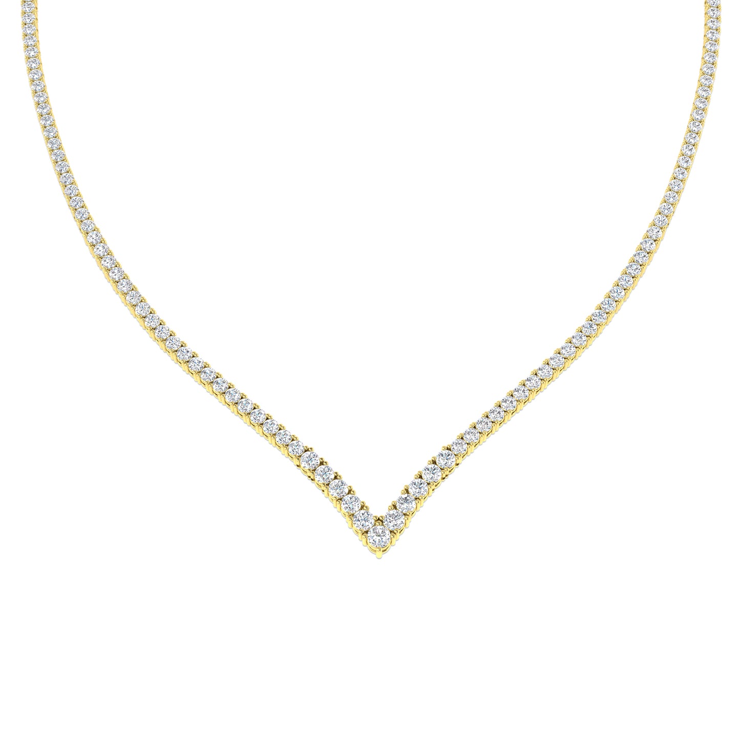 Diamond V Necklace