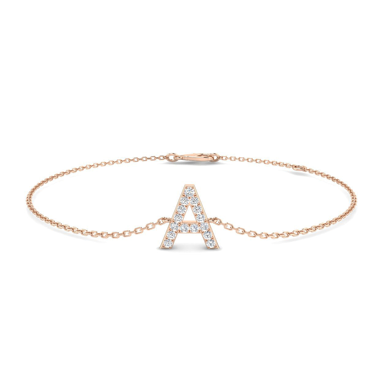 Diamond Initial Bracelet