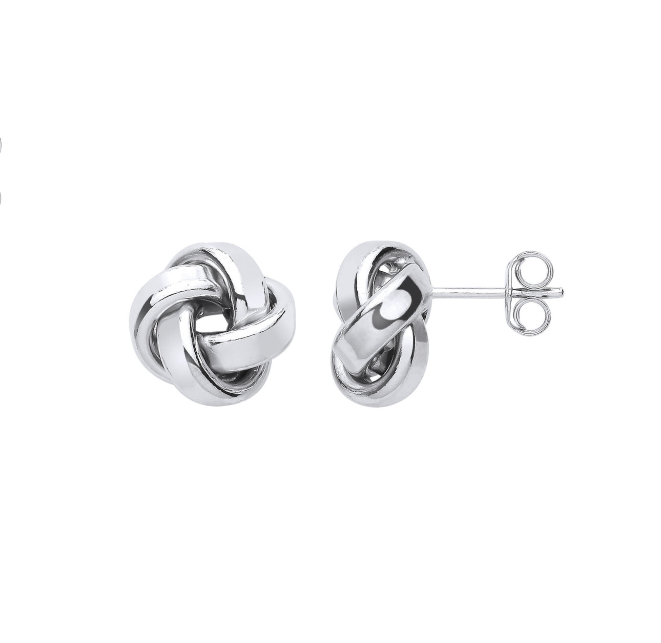 Tube Knot Stud Earrings