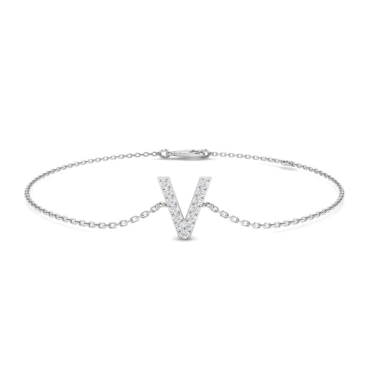 Diamond Initial Bracelet