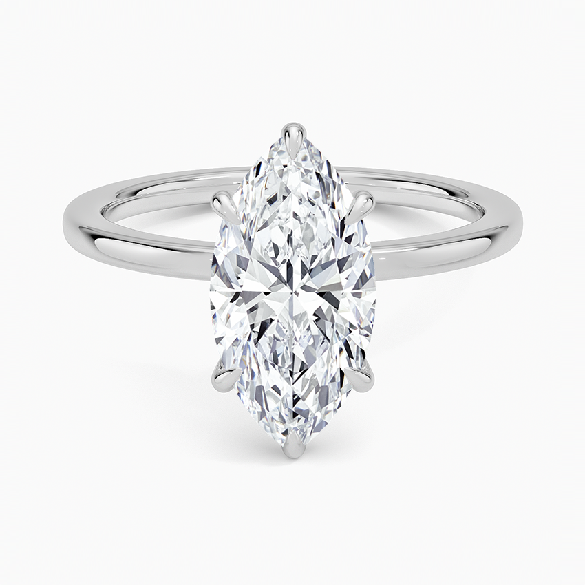 Marquise Diamond Solitaire Ring