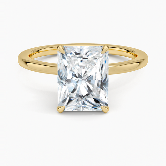 Radiant Diamond Solitaire Ring