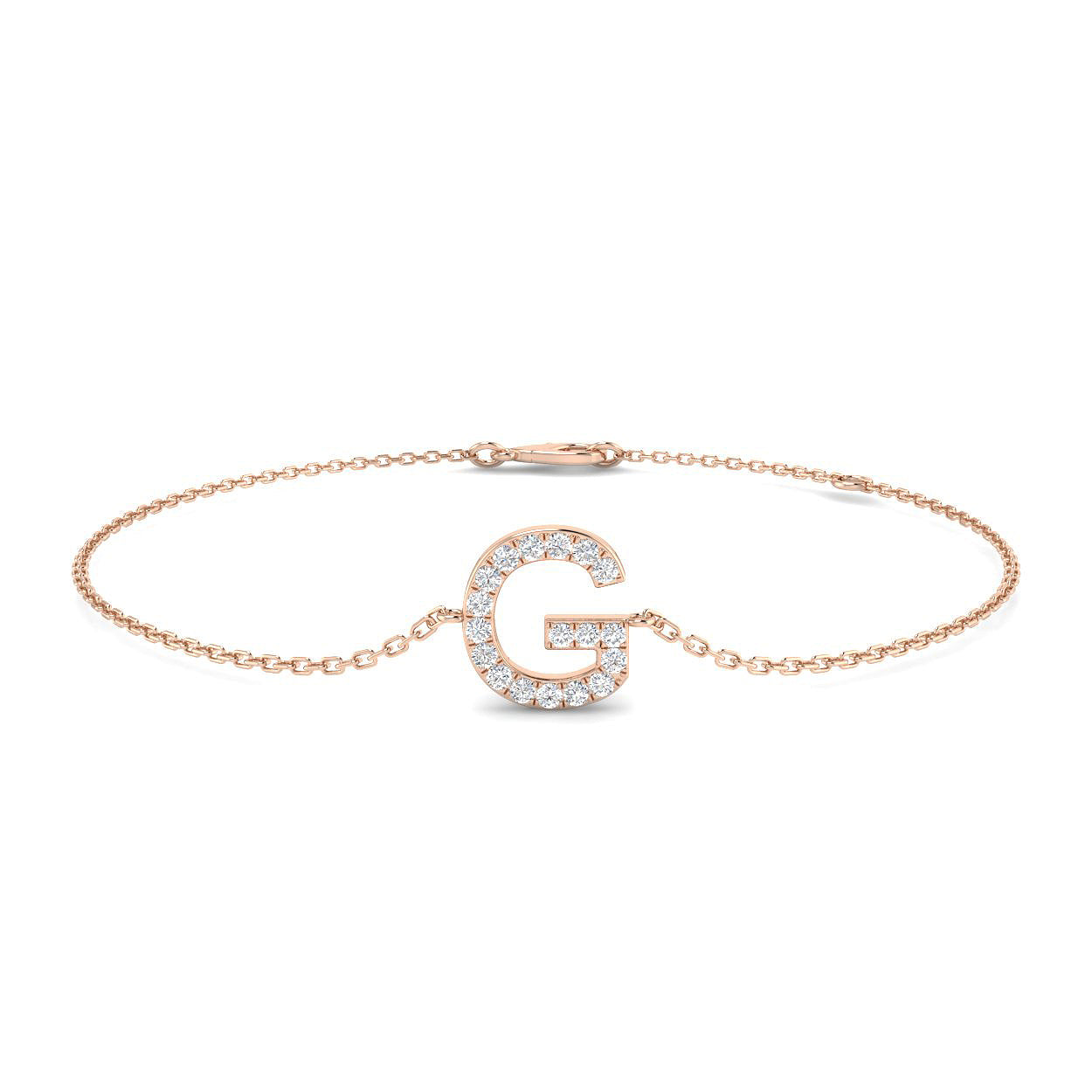 Diamond Initial Bracelet