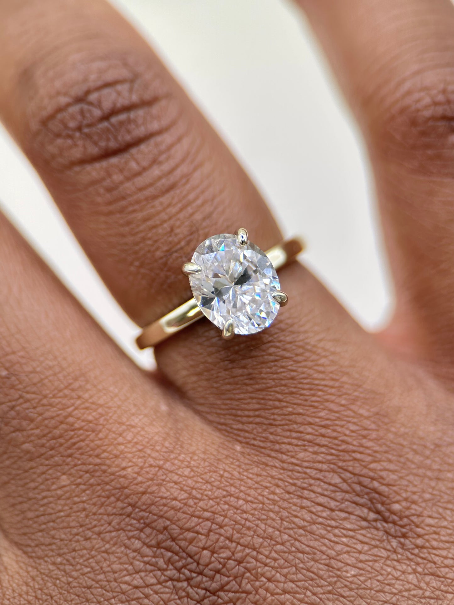 Oval Diamond Solitaire Engagement Ring