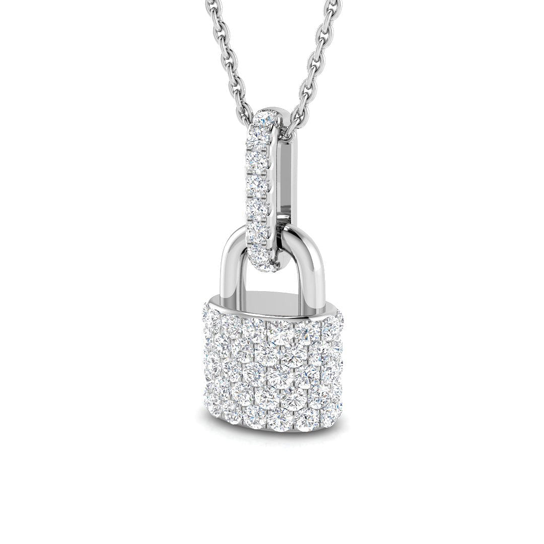 Lock Diamond Pendant