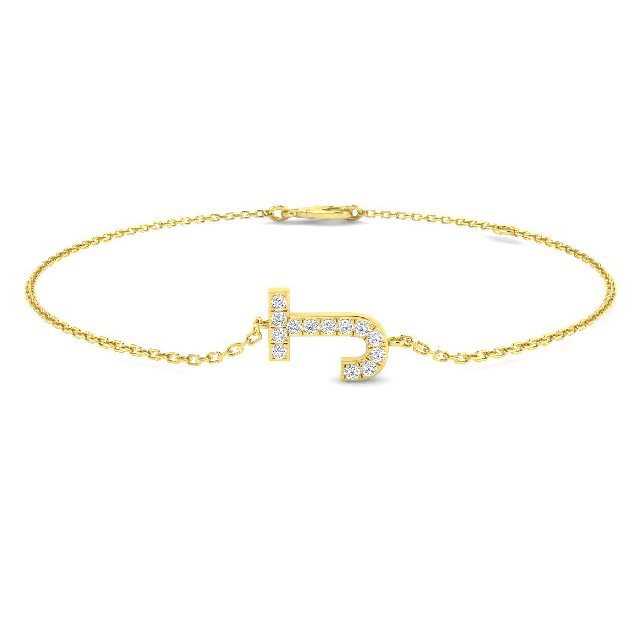 Diamond Initial Bracelet