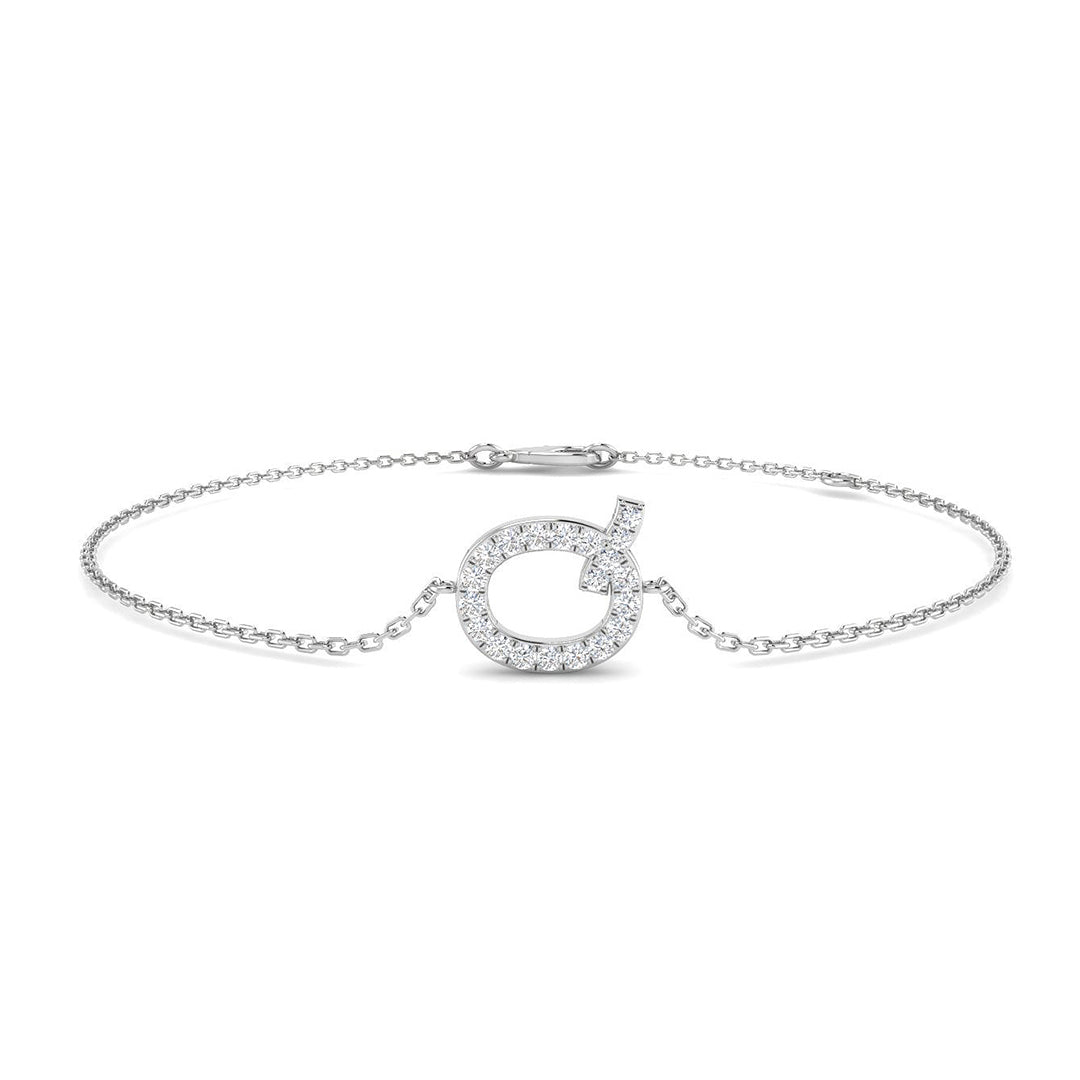 Diamond Initial Bracelet