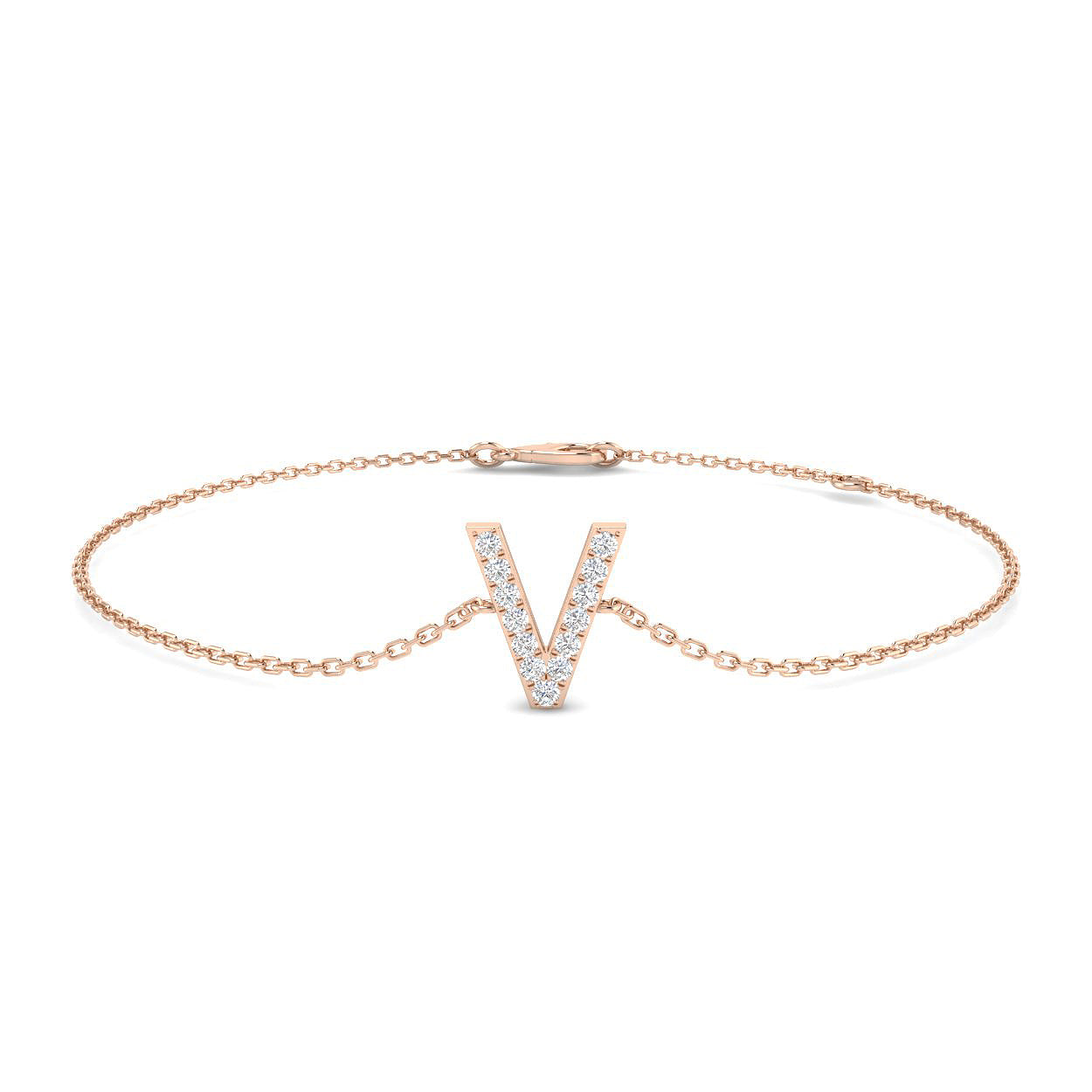 Diamond Initial Bracelet