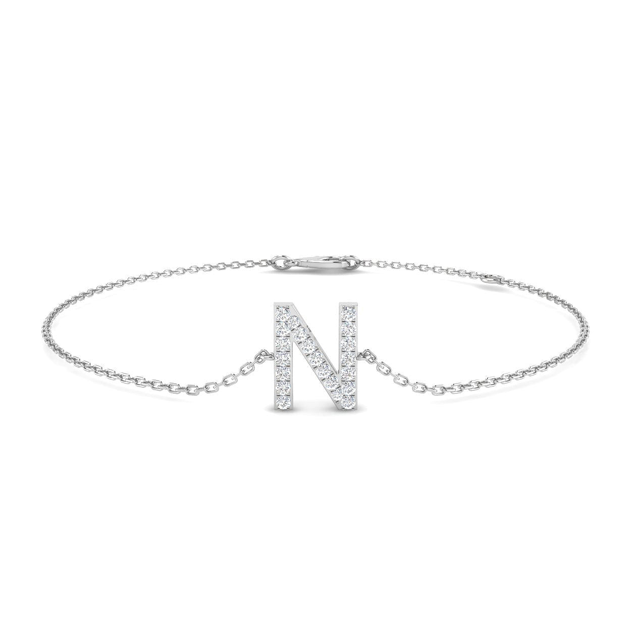 Diamond Initial Bracelet