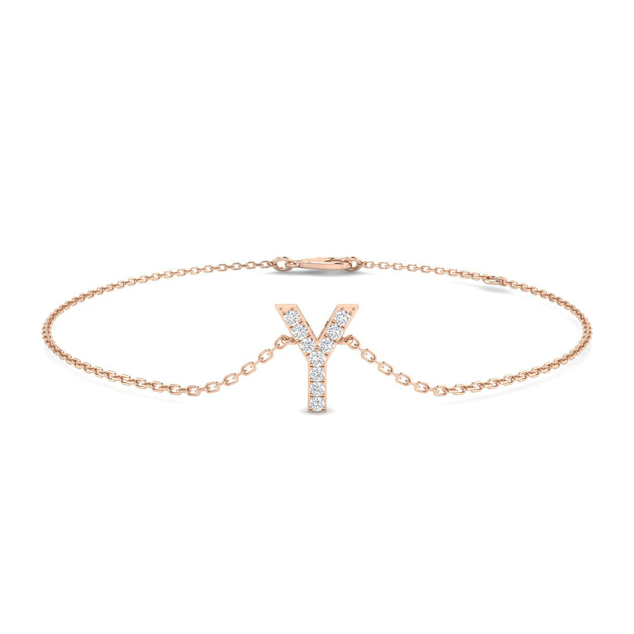 Diamond Initial Bracelet