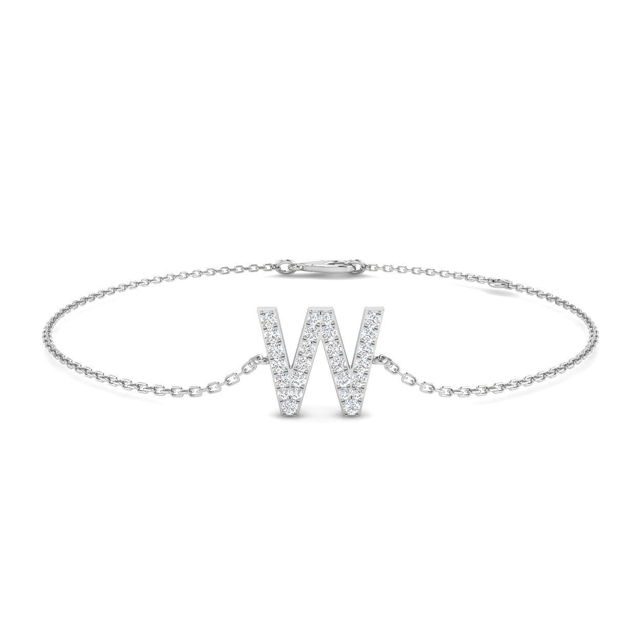 Diamond Initial Bracelet