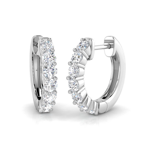 Diamond Hoop Earrings