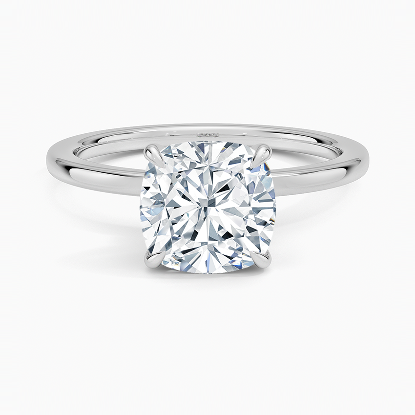 Cushion Diamond Solitaire Ring