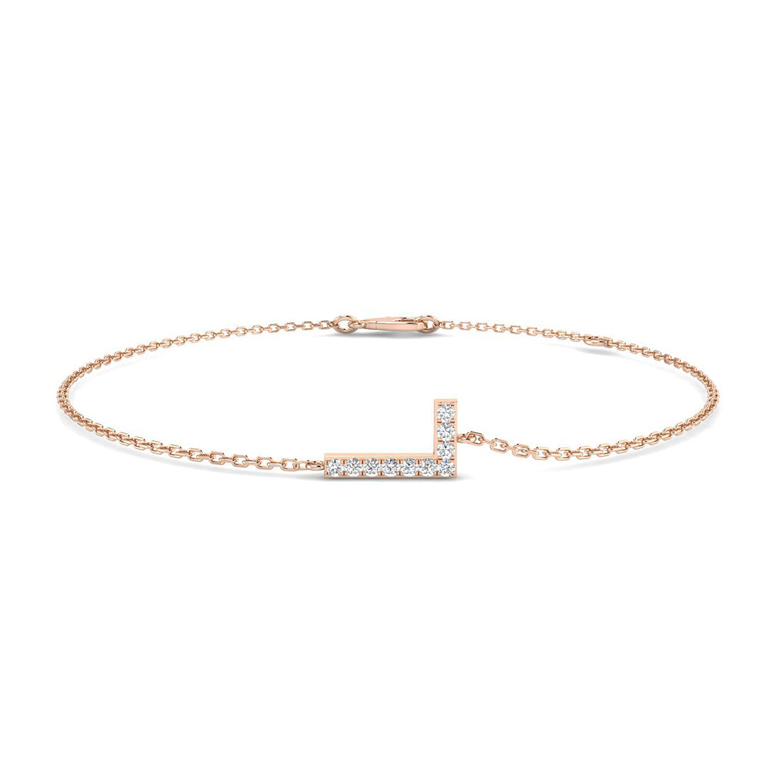 Diamond Initial Bracelet