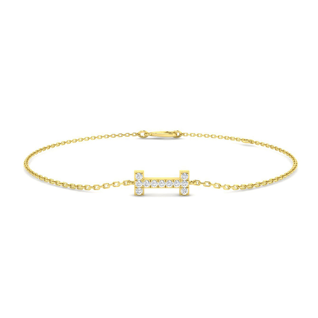 Diamond Initial Bracelet