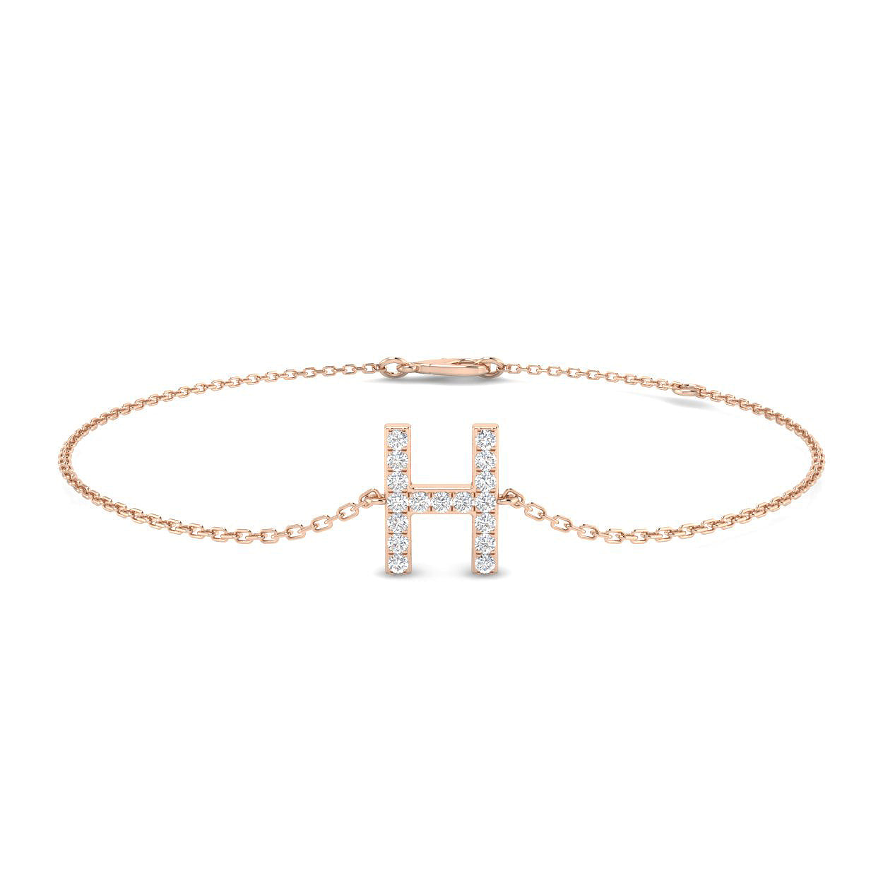Diamond Initial Bracelet