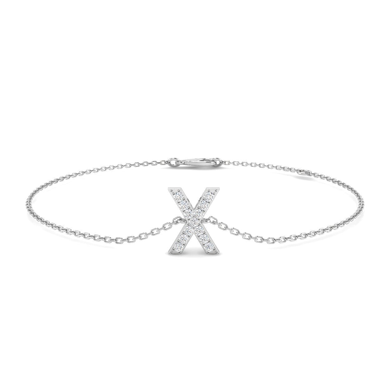 Diamond Initial Bracelet