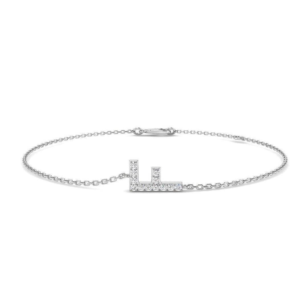Diamond Initial Bracelet