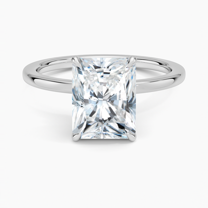 Radiant Diamond Solitaire Engagement Ring