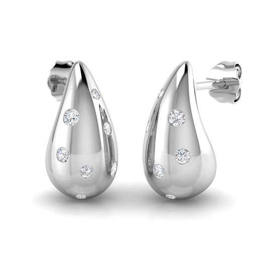 Diamond Teardrop Earrings