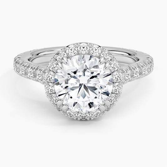 Round Diamond Halo Ring
