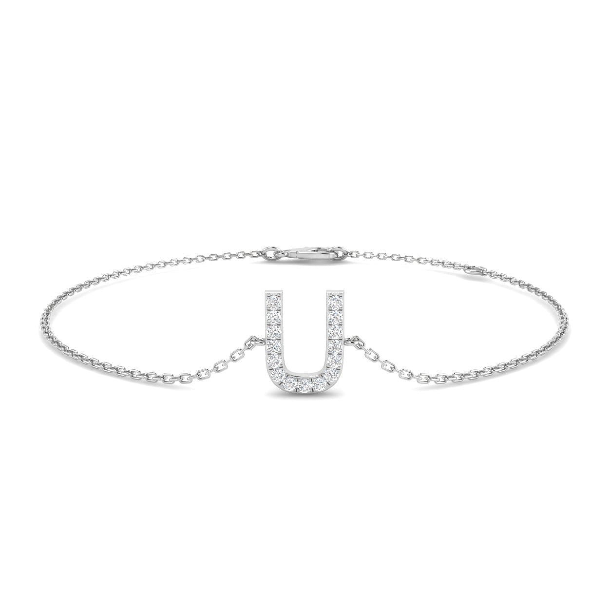 Diamond Initial Bracelet