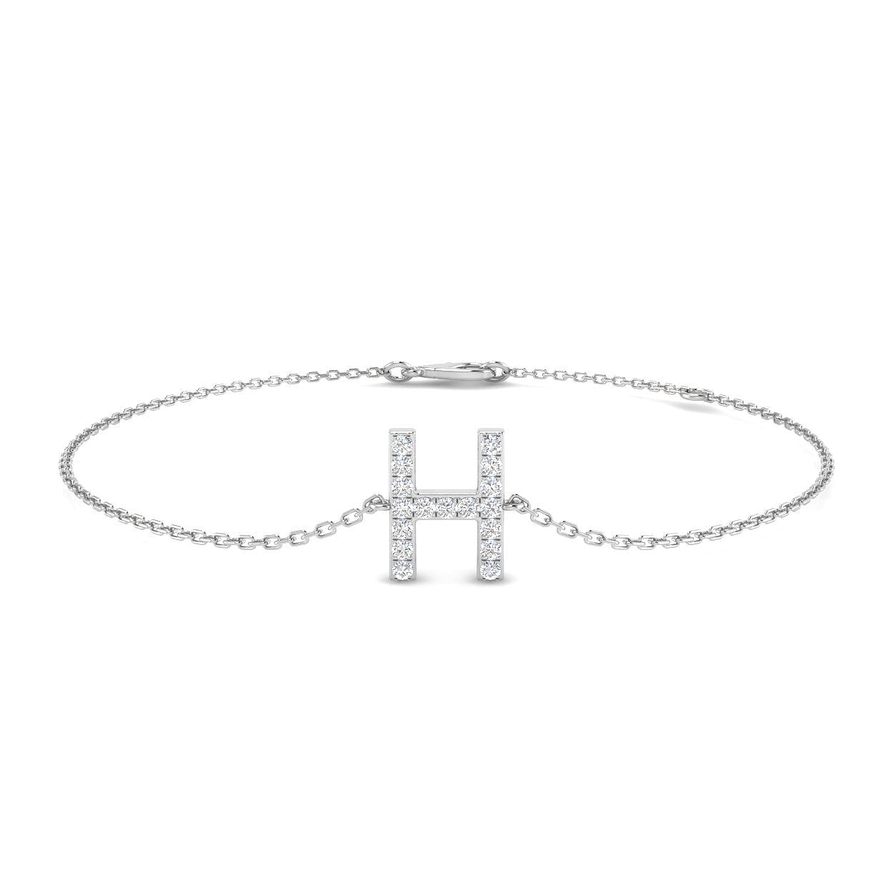 Diamond Initial Bracelet