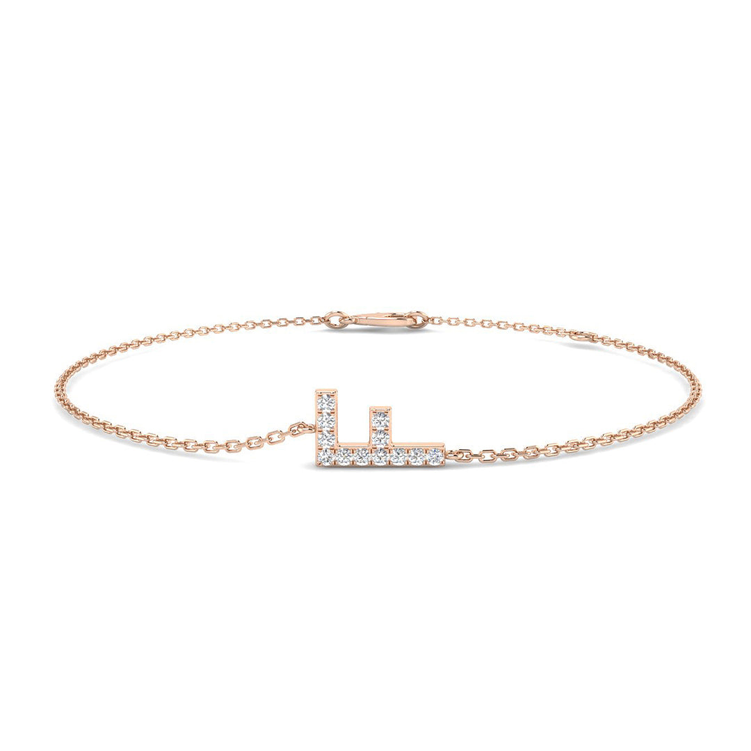 Diamond Initial Bracelet