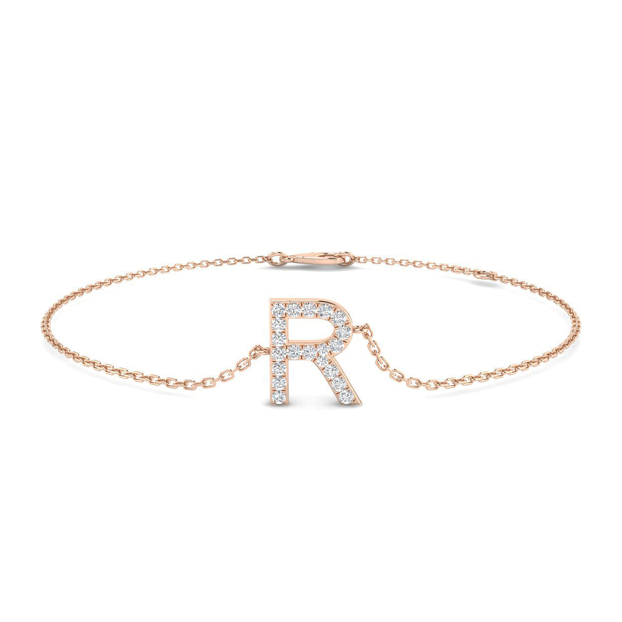 Diamond Initial Bracelet