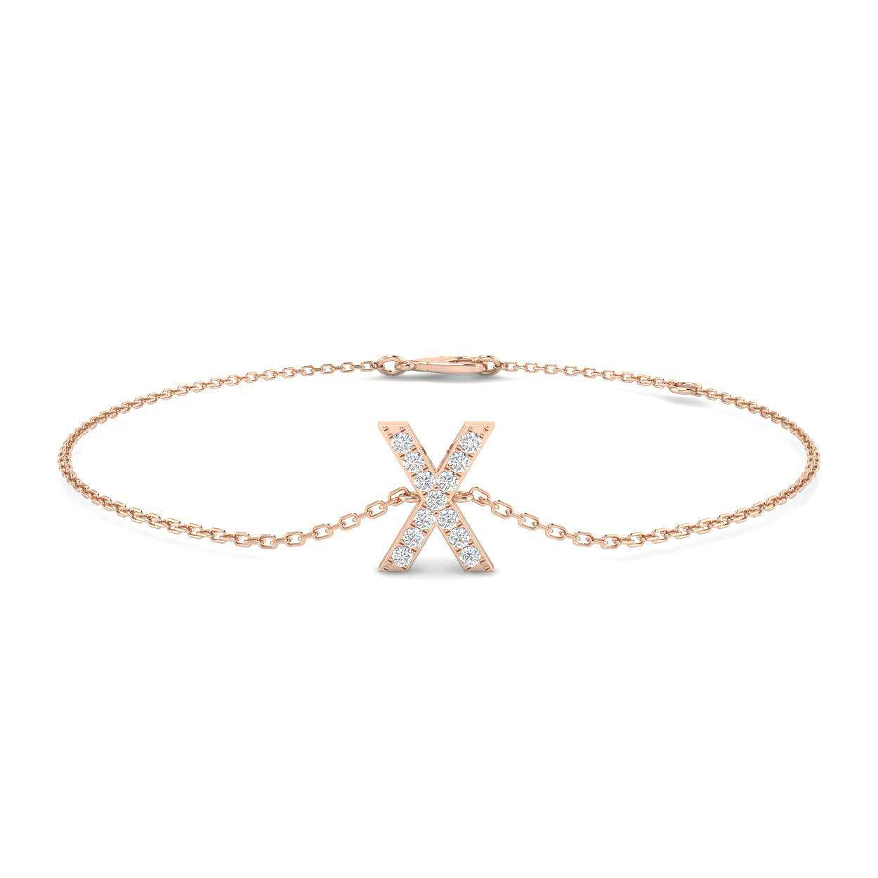 Diamond Initial Bracelet