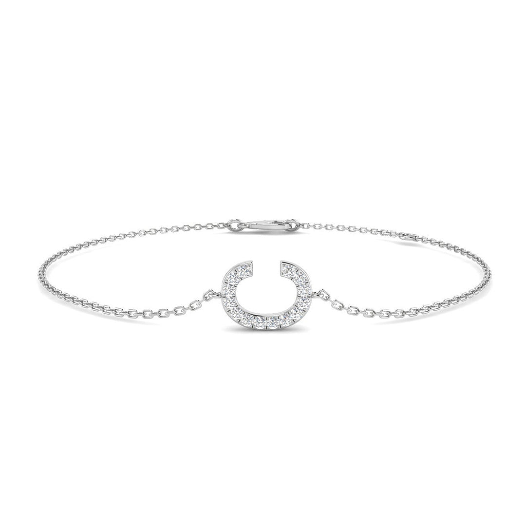 Diamond Initial Bracelet