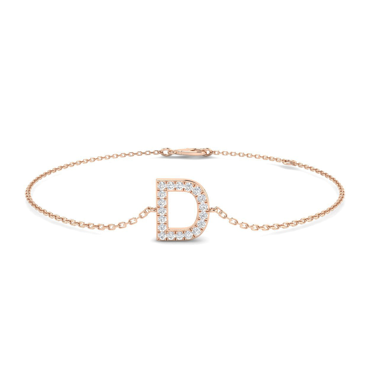 Diamond Initial Bracelet