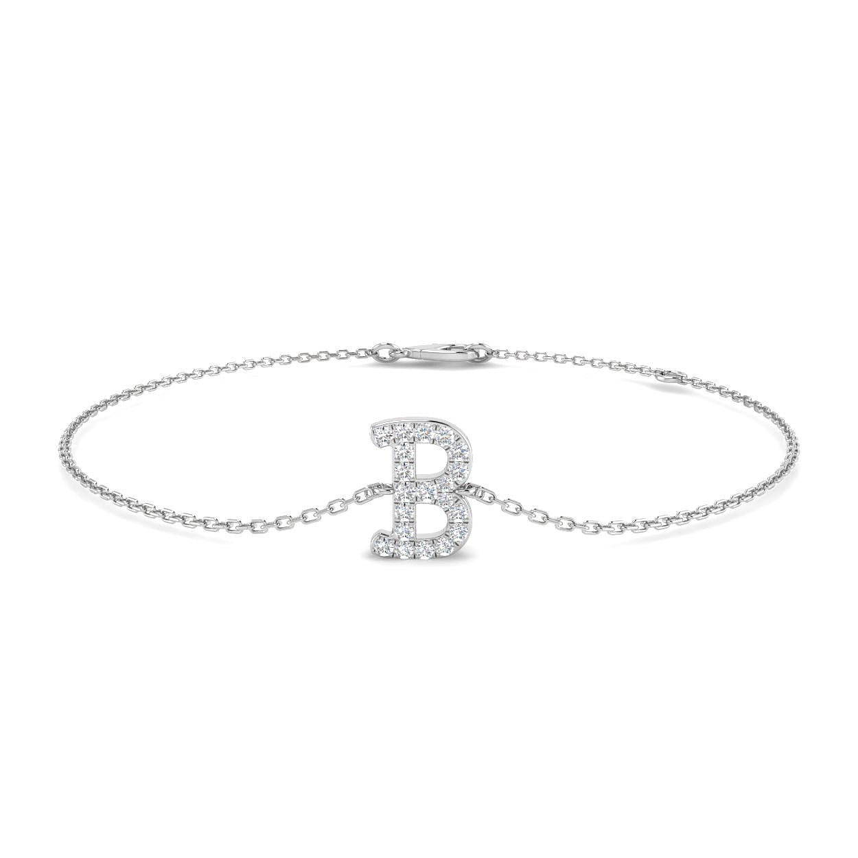 Diamond Initial Bracelet