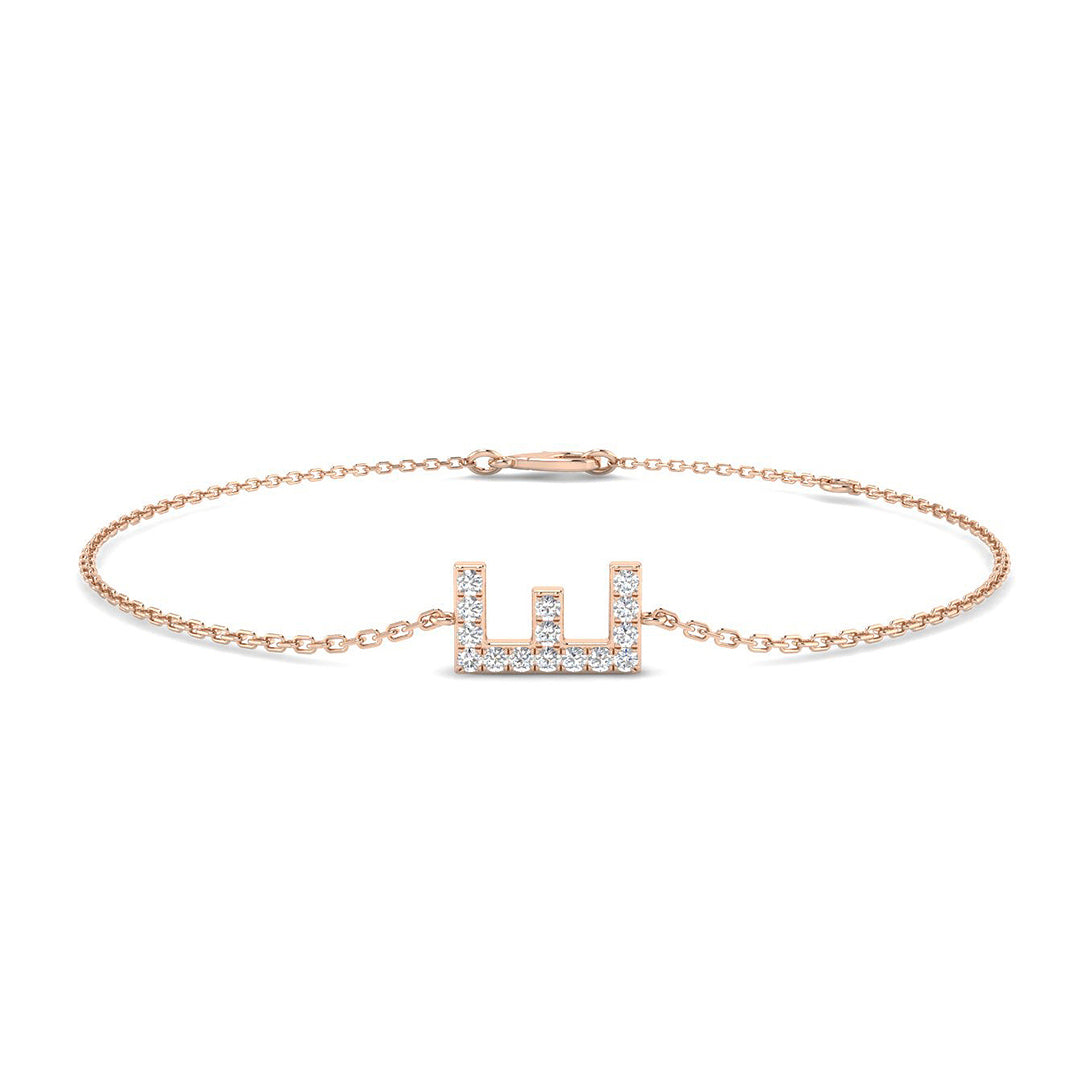 Diamond Initial Bracelet