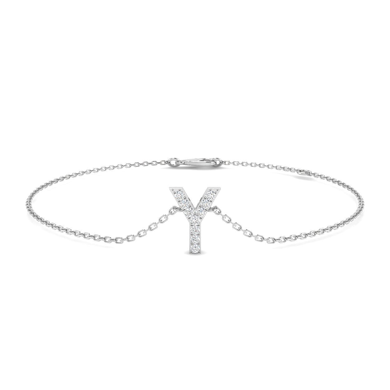 Diamond Initial Bracelet