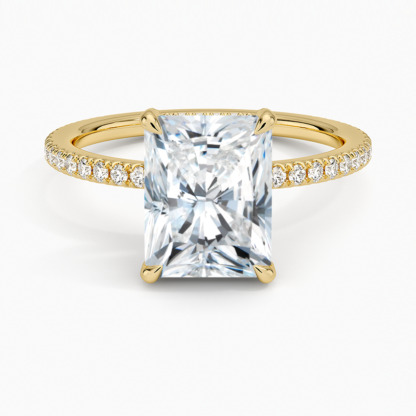 Radiant Diamond Accented Ring