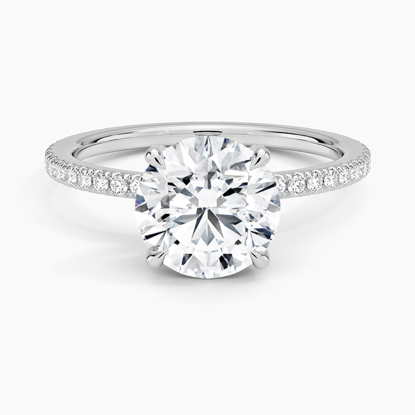 Round Diamond Accented Ring