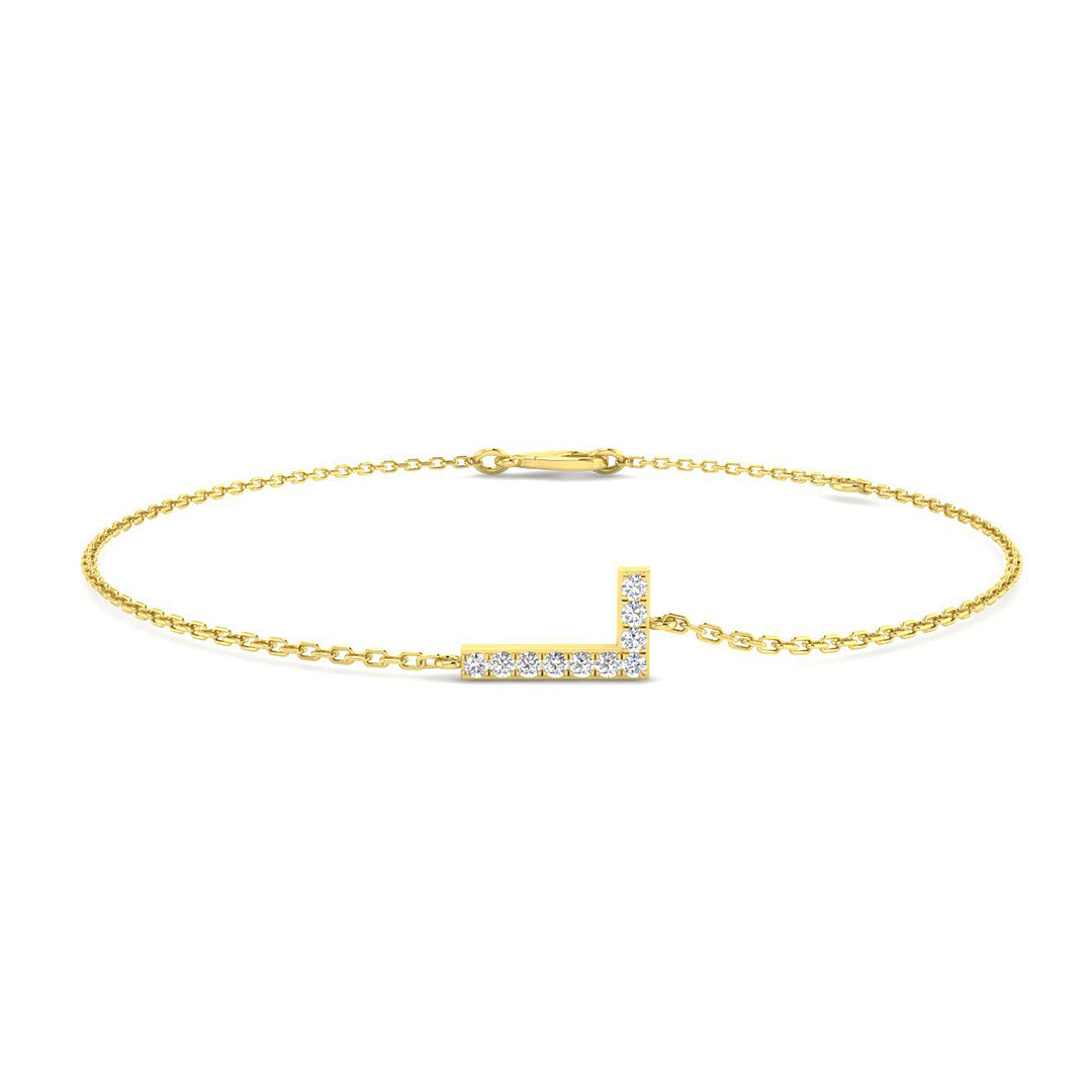 Diamond Initial Bracelet