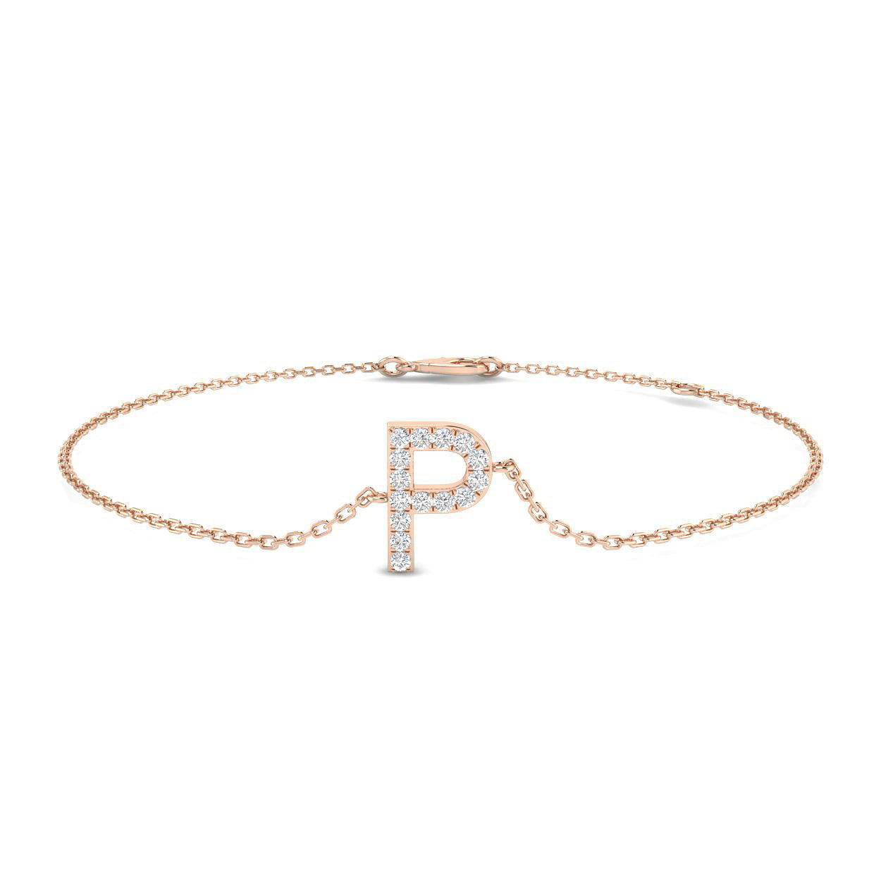 Diamond Initial Bracelet
