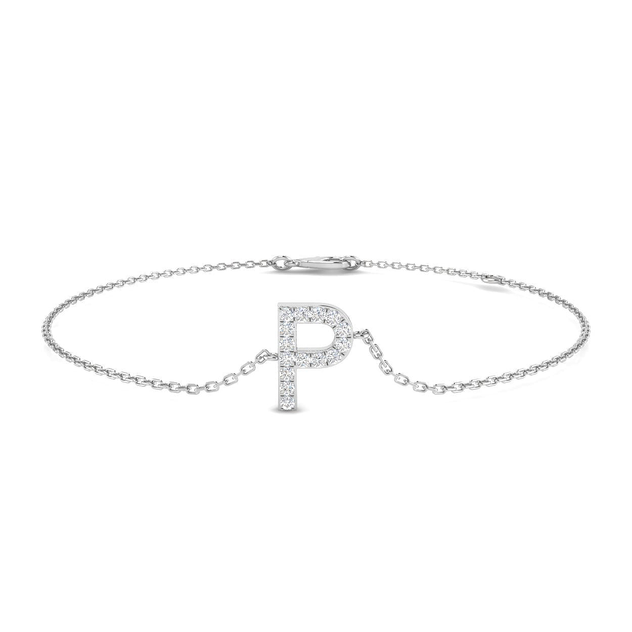 Diamond Initial Bracelet