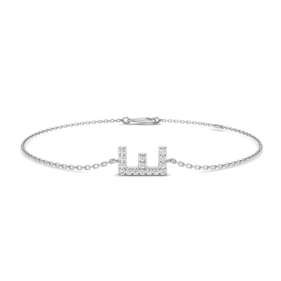 Diamond Initial Bracelet