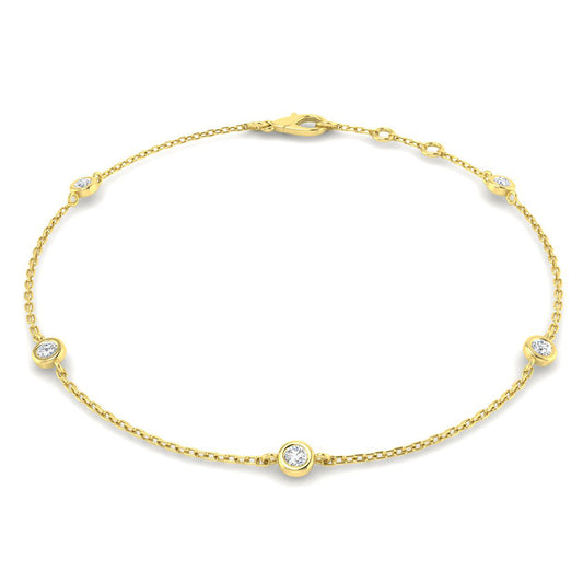 Bezel Diamond Bracelet