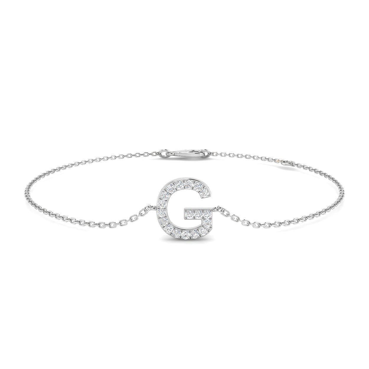 Diamond Initial Bracelet